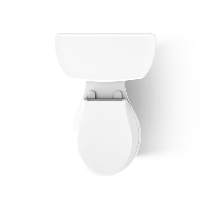 KOHLER K-3997 Wellworth Two-piece round-front toilet, 1.28 gpf, left - view 3