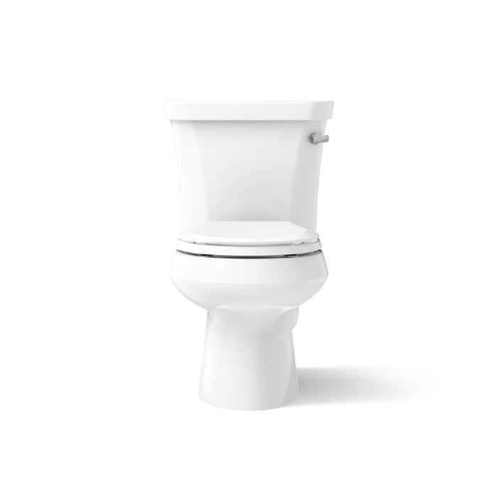 KOHLER K-3997 Wellworth Two-piece round-front toilet, 1.28 gpf, right - view 2
