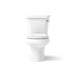 KOHLER K-3997 Wellworth Two-piece round-front toilet, 1.28 gpf, right - view 2