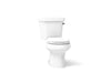 KOHLER K-3997-RA Wellworth Two-piece round-front toilet, 1.28 gpf