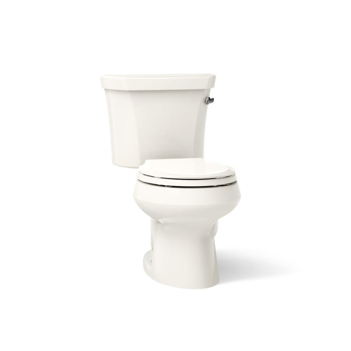 KOHLER K-3997-RA Wellworth Two-piece round-front toilet, 1.28 gpf - Biscuit