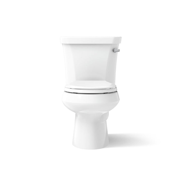 KOHLER K-3997-RA Wellworth Two-piece round-front toilet, 1.28 gpf - White
