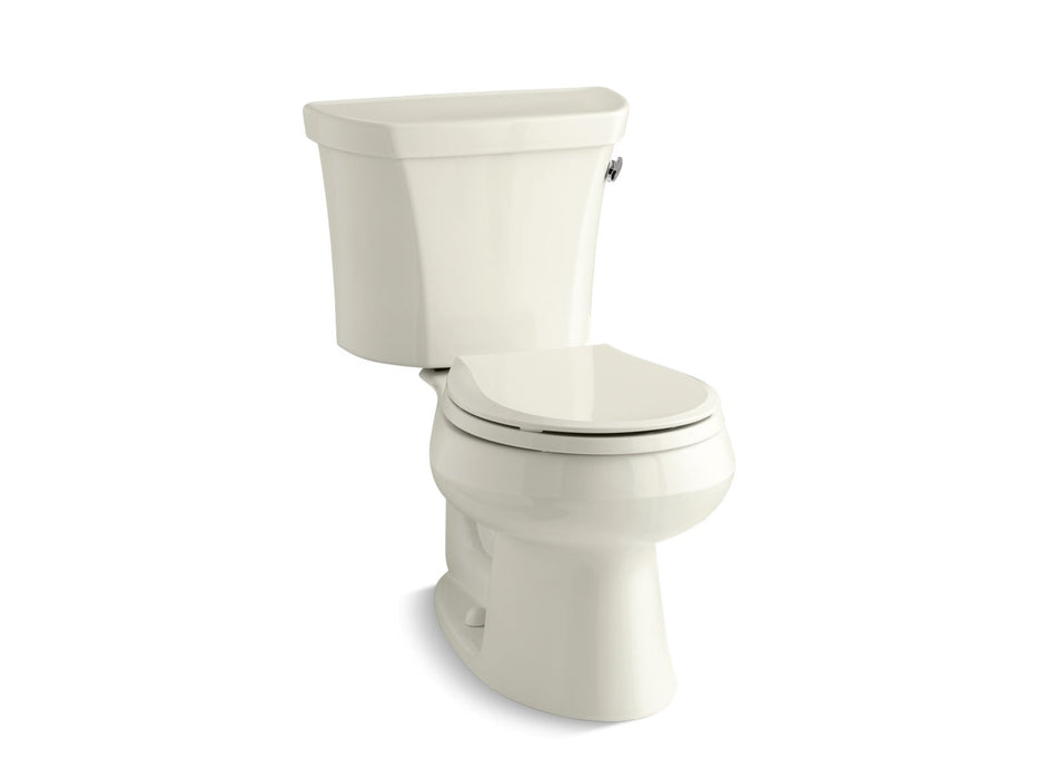 KOHLER K-3997-TR Wellworth Two-piece round-front toilet, 1.28 gpf, biscuit