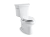 KOHLER K-3998-U Wellworth Two-piece elongated toilet, 1.28 gpf