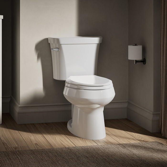 KOHLER K-3998 Wellworth Two-piece elongated toilet, 1.28 gpf, left - view 4