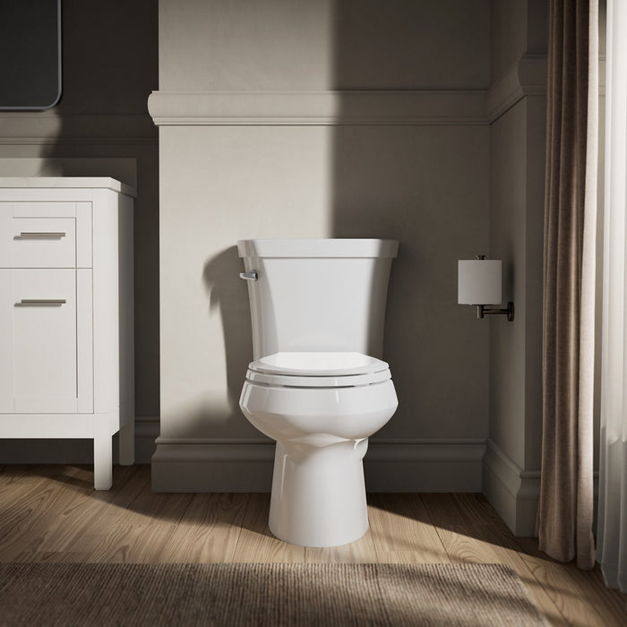 KOHLER K-3998 Wellworth Two-piece elongated toilet, 1.28 gpf, left - view 5