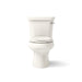 KOHLER K-3998-RA Wellworth Two-piece elongated toilet, 1.28 gpf - Biscuit