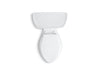 KOHLER K-3998-UT Wellworth Two-piece elongated toilet, 1.28 gpf, white - view 3
