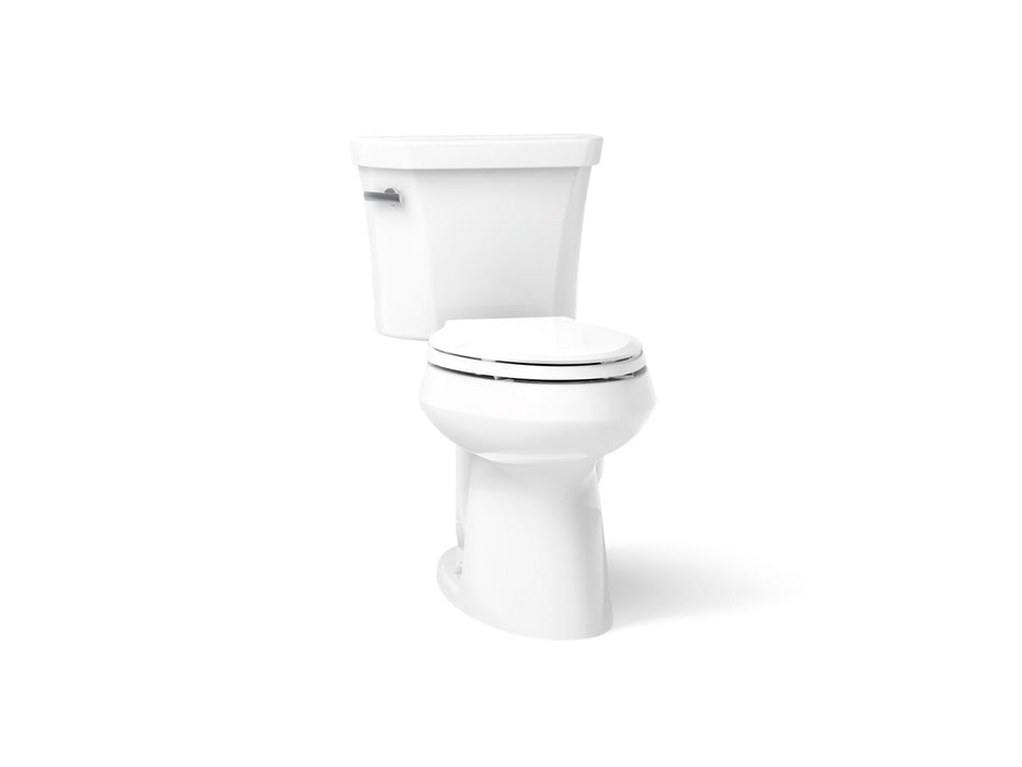 KOHLER K-3999-U Highline Two-piece elongated toilet, 1.28 gpf, white