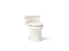 KOHLER K-4007 San Souci One-piece round-front toilet, 1.28 gpf, biscuit