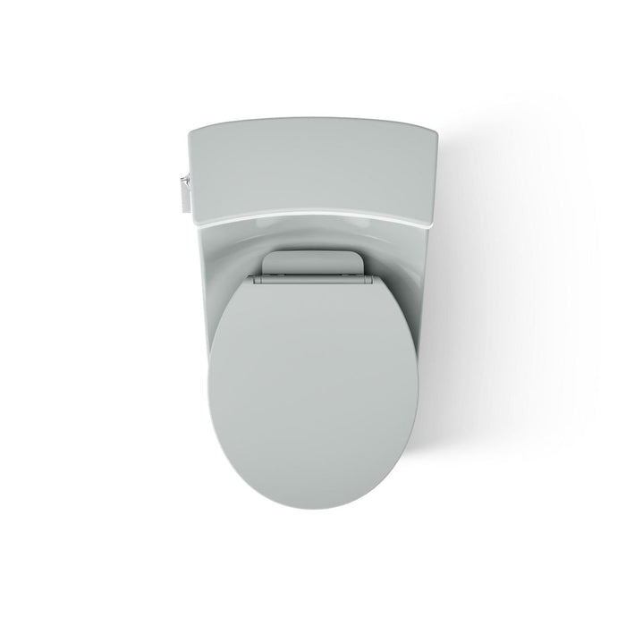 KOHLER K-4007 San Souci One-piece round-front toilet, 1.28 gpf, ice grey - view 5