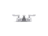 KOHLER K-400T20-4AKL Triton 1.0 gpm centerset bathroom sink faucet with laminar flow and lever handles, drain not includ