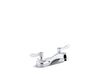KOHLER K-400T20-4ANL Triton 0.5 gpm centerset bathroom sink faucet with laminar flow and lever handles, drain not includ