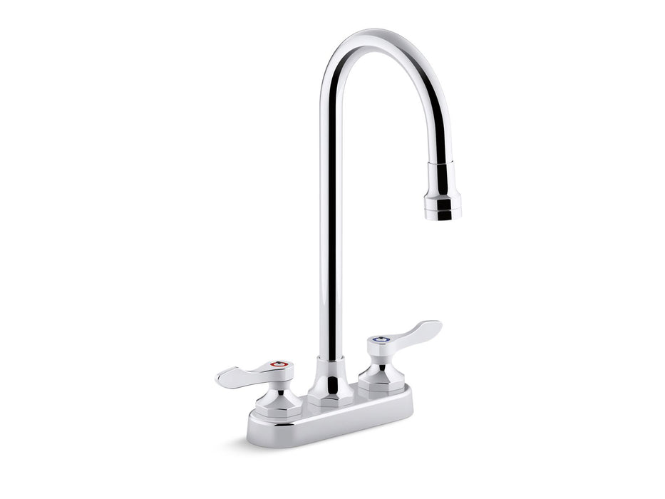 KOHLER K-400T70-4ANL Triton Bowe 0.5 gpm centerset bathroom sink faucet with laminar flow, gooseneck spout and lever han