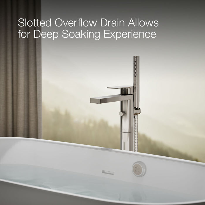 KOHLER K-40222-GH Ceric 60" x 29" Freestanding Heated BubbleMassage™ Air Bath