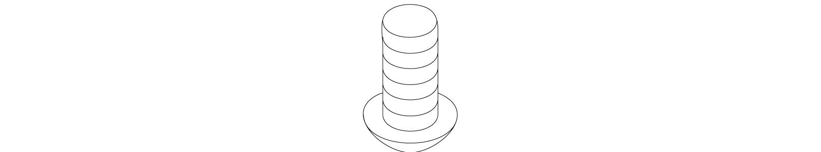 KOHLER K-40230 Screw 8-32, Rd Hd, Cross Rec, Ss