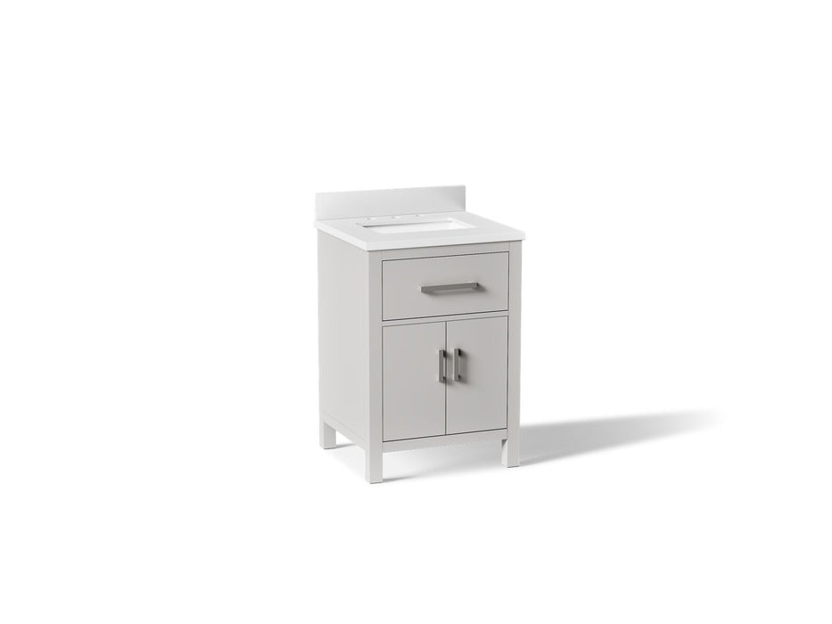 Kohler Kresla 24" bathroom vanity cabinet with sink and quartz top
