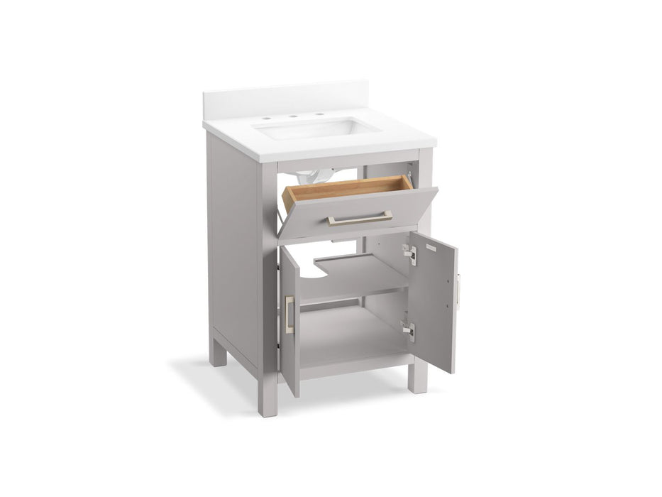 Kohler Kresla 24" bathroom vanity cabinet with sink and quartz top