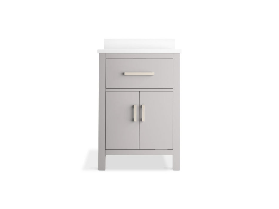 Kohler Kresla 24" bathroom vanity cabinet with sink and quartz top