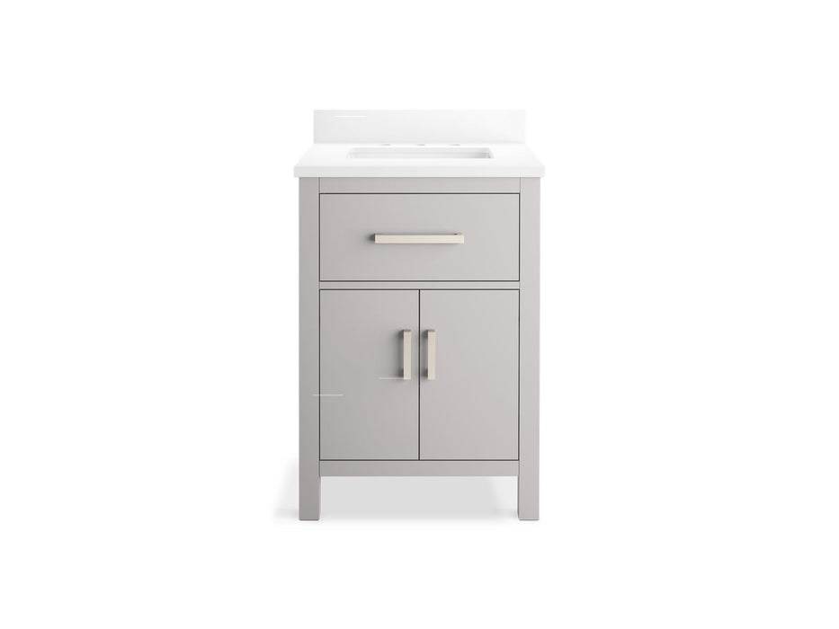 Kohler Kresla 24" bathroom vanity cabinet with sink and quartz top