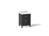 Kohler Kresla 24" bathroom vanity cabinet with sink and quartz top