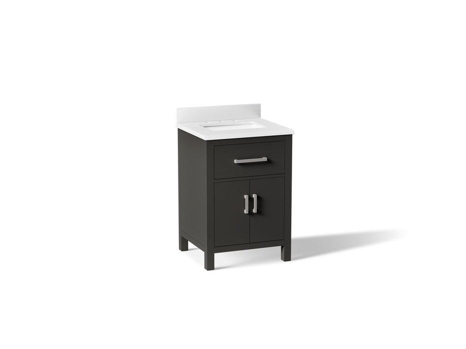 Kohler Kresla 24" bathroom vanity cabinet with sink and quartz top