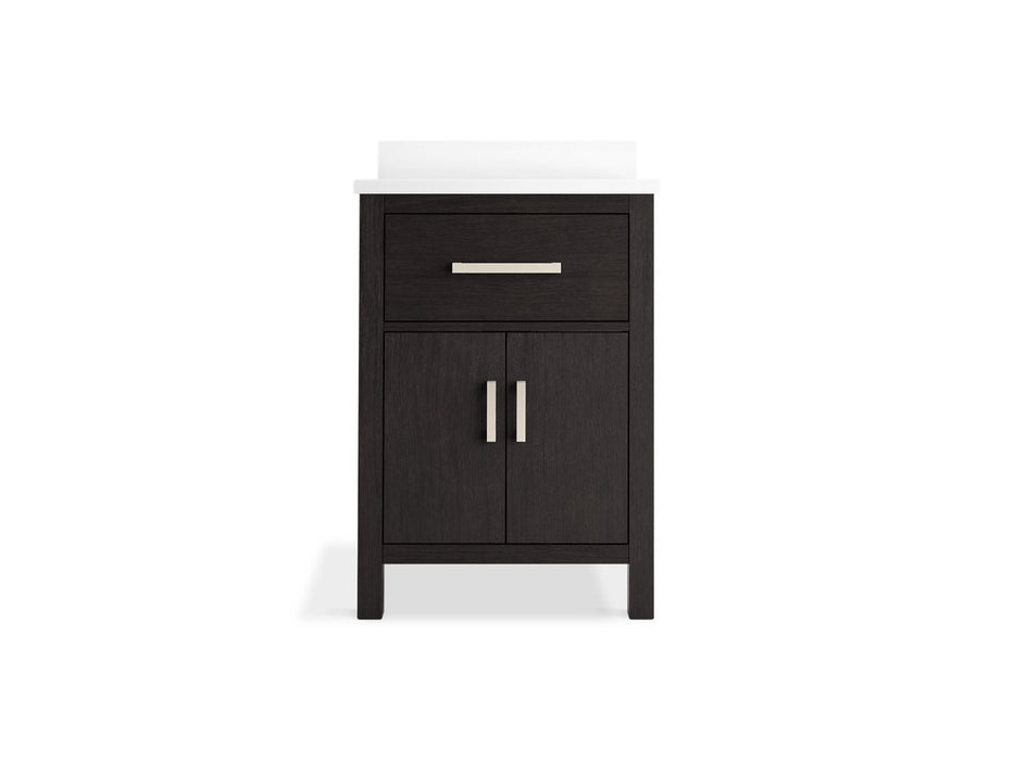Kohler Kresla 24" bathroom vanity cabinet with sink and quartz top