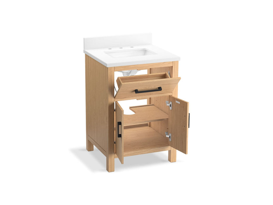 KOHLER K-40637-BD1 Kresla 24" bathroom vanity cabinet with sink and quartz top
