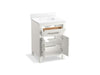 Kohler Kresla 24" bathroom vanity cabinet with sink and quartz top