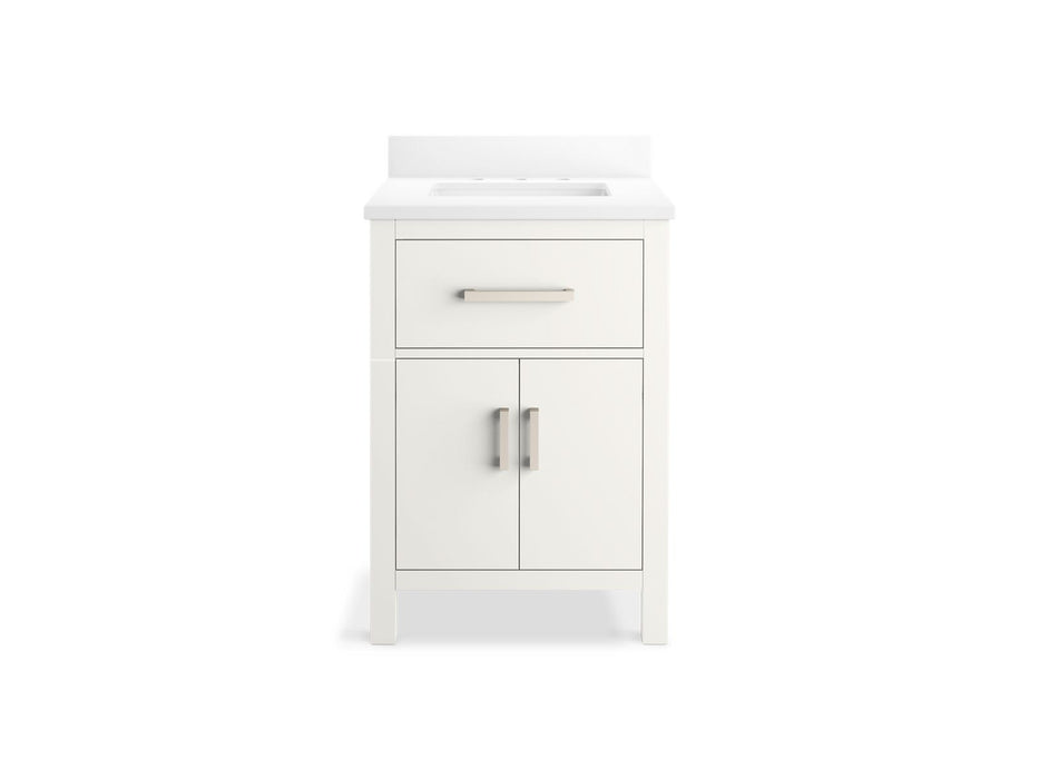 Kohler Kresla 24" bathroom vanity cabinet with sink and quartz top