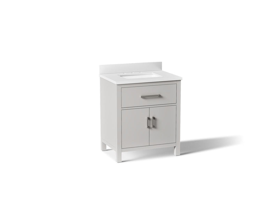 Kohler Kresla 30" bathroom vanity cabinet with sink and quartz top