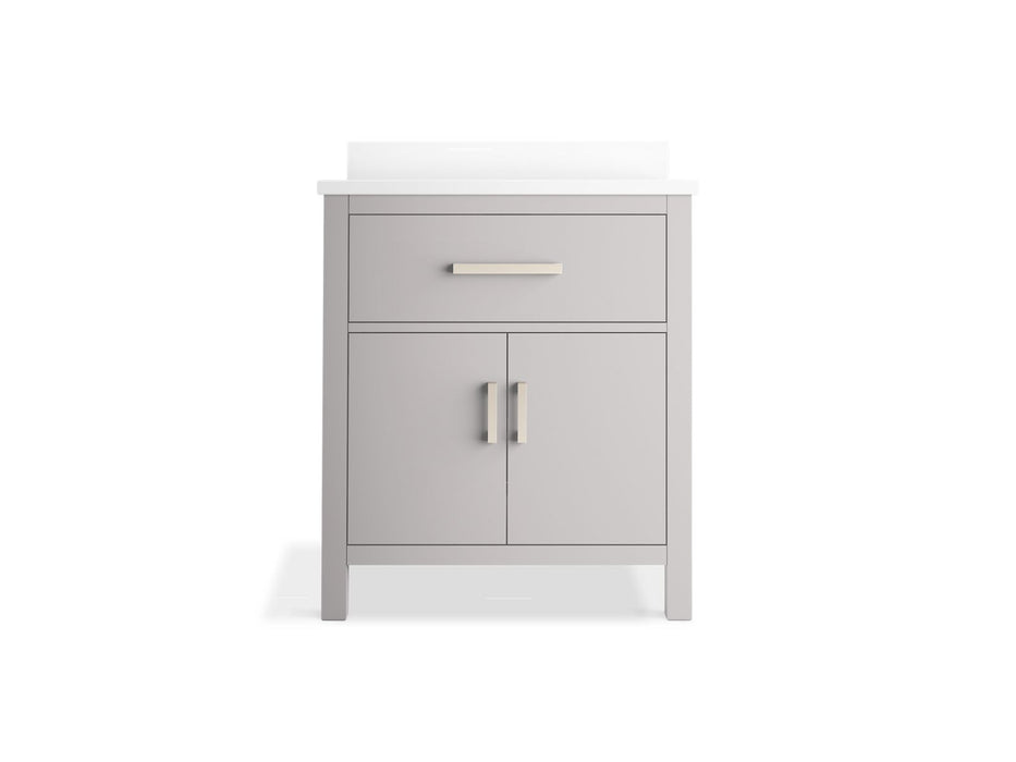 Kohler Kresla 30" bathroom vanity cabinet with sink and quartz top