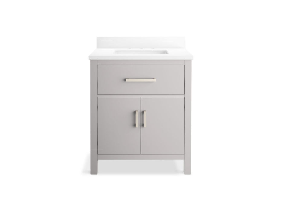 Kohler Kresla 30" bathroom vanity cabinet with sink and quartz top