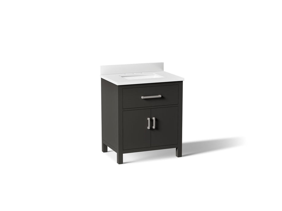 Kohler Kresla 30" bathroom vanity cabinet with sink and quartz top