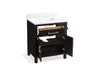 Kohler Kresla 30" bathroom vanity cabinet with sink and quartz top