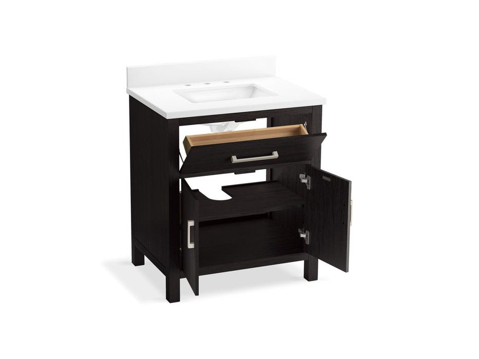 Kohler Kresla 30" bathroom vanity cabinet with sink and quartz top