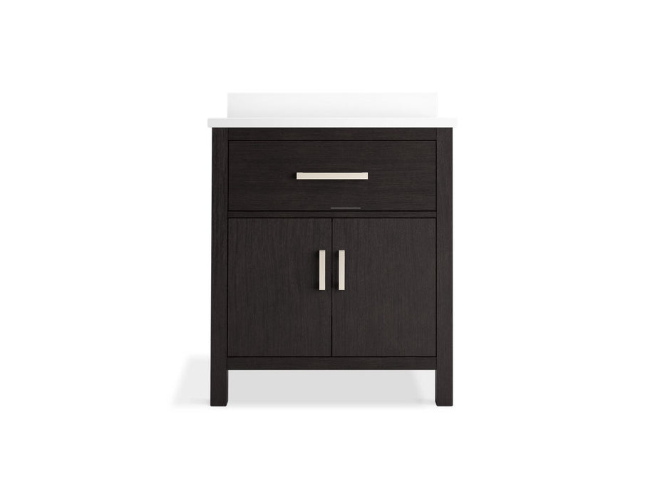 Kohler Kresla 30" bathroom vanity cabinet with sink and quartz top