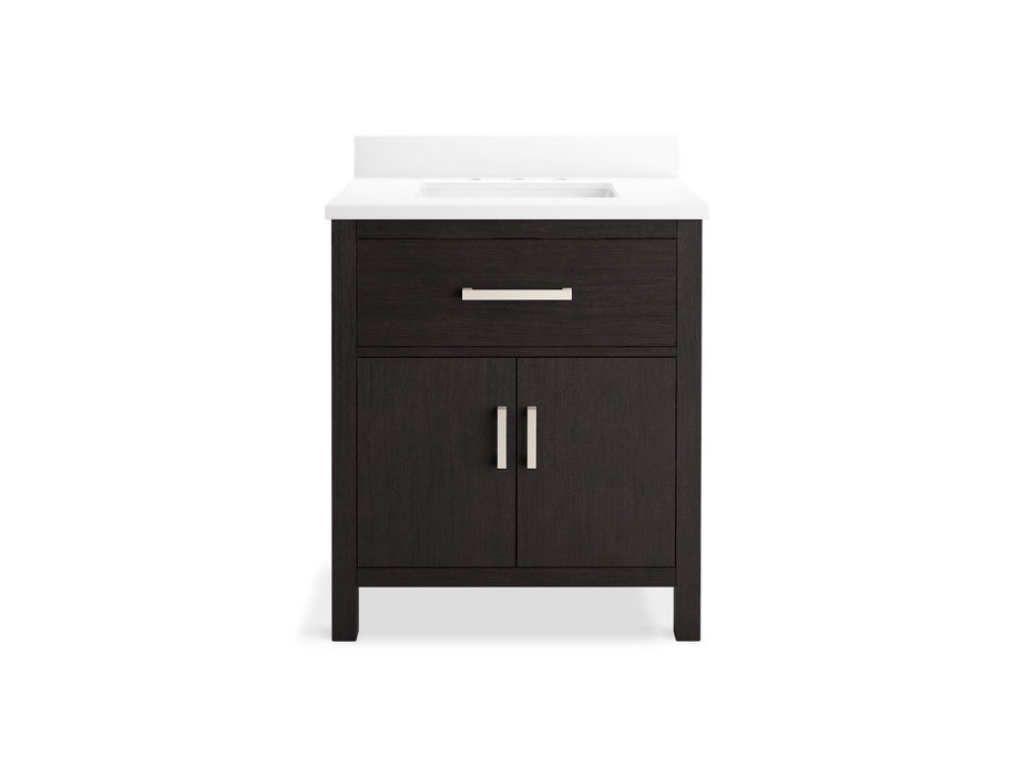Kohler Kresla 30" bathroom vanity cabinet with sink and quartz top