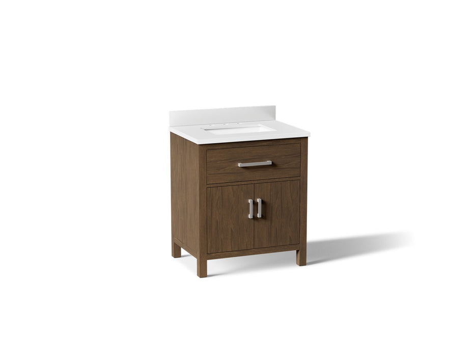 KOHLER K-40638-BD1 Kresla 30" bathroom vanity cabinet with sink and quartz top