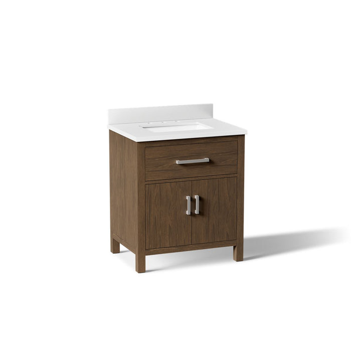 KOHLER K-40638-BD1 Kresla 30" bathroom vanity cabinet with sink and quartz top