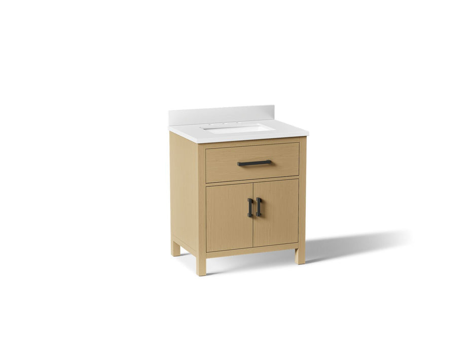 Kohler Kresla 30" bathroom vanity cabinet with sink and quartz top