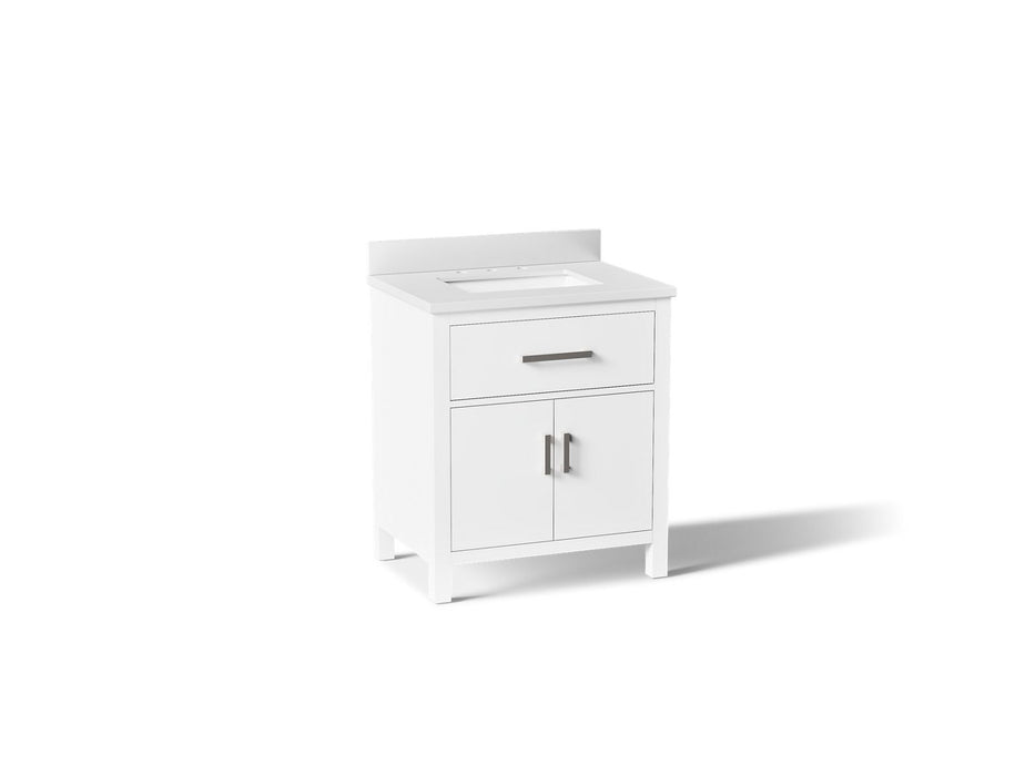 Kohler Kresla 30" bathroom vanity cabinet with sink and quartz top