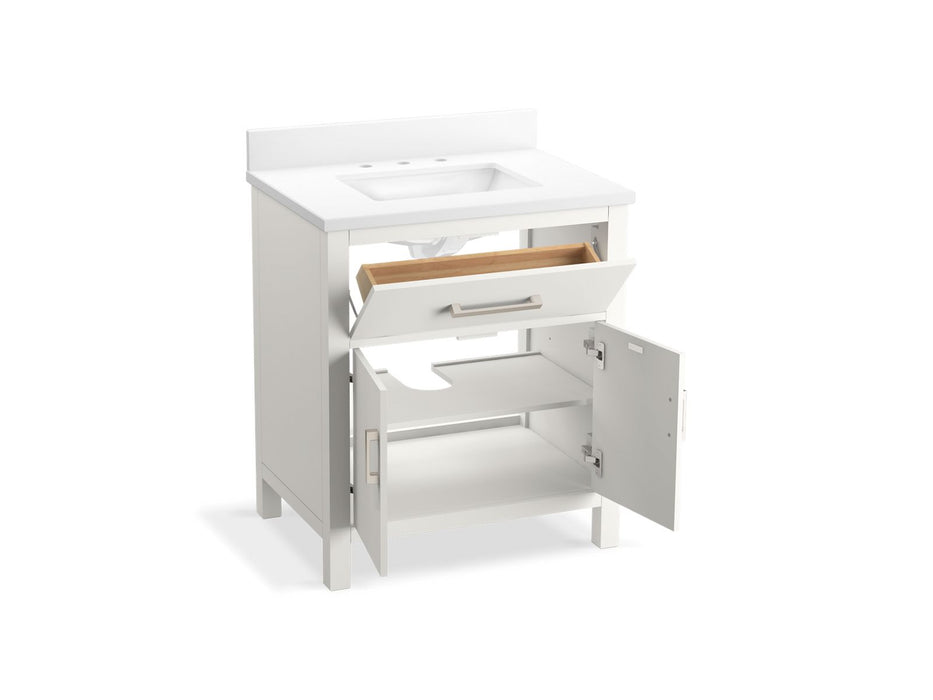 Kohler Kresla 30" bathroom vanity cabinet with sink and quartz top