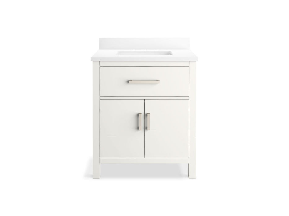 Kohler Kresla 30" bathroom vanity cabinet with sink and quartz top
