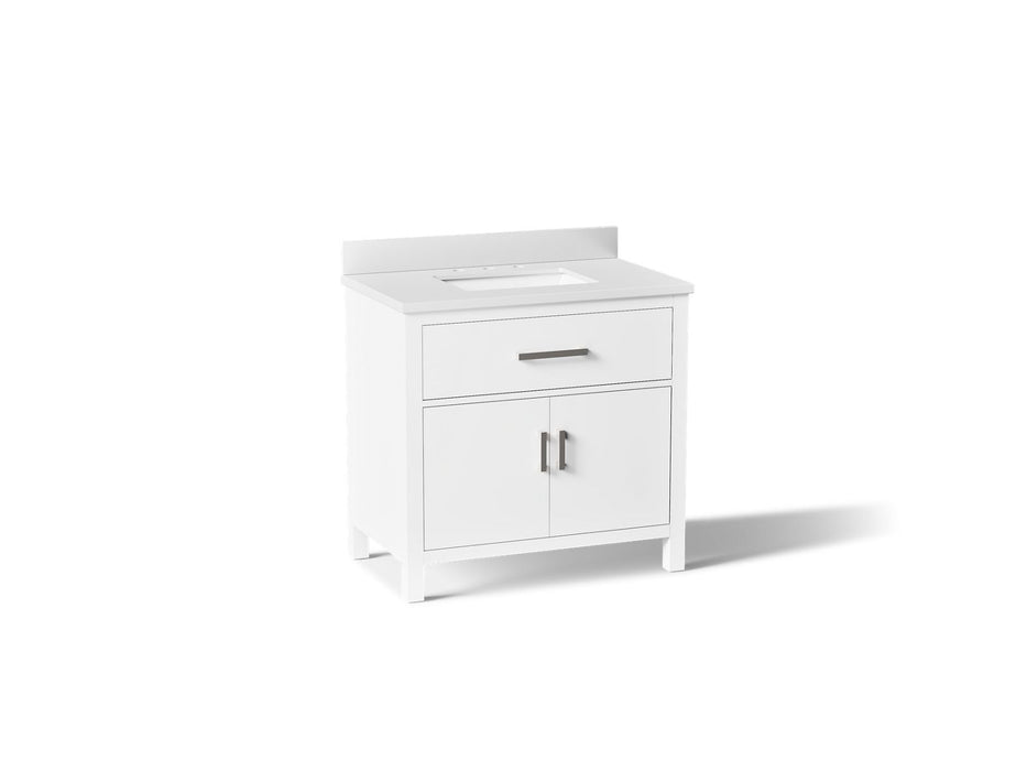 KOHLER K-40639-BD1 Kresla 36" bathroom vanity cabinet with sink and quartz top
