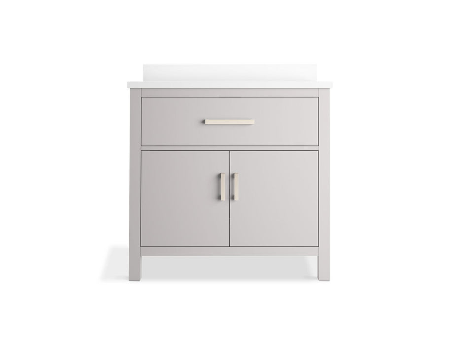 Kohler Kresla 36" bathroom vanity cabinet with sink and quartz top