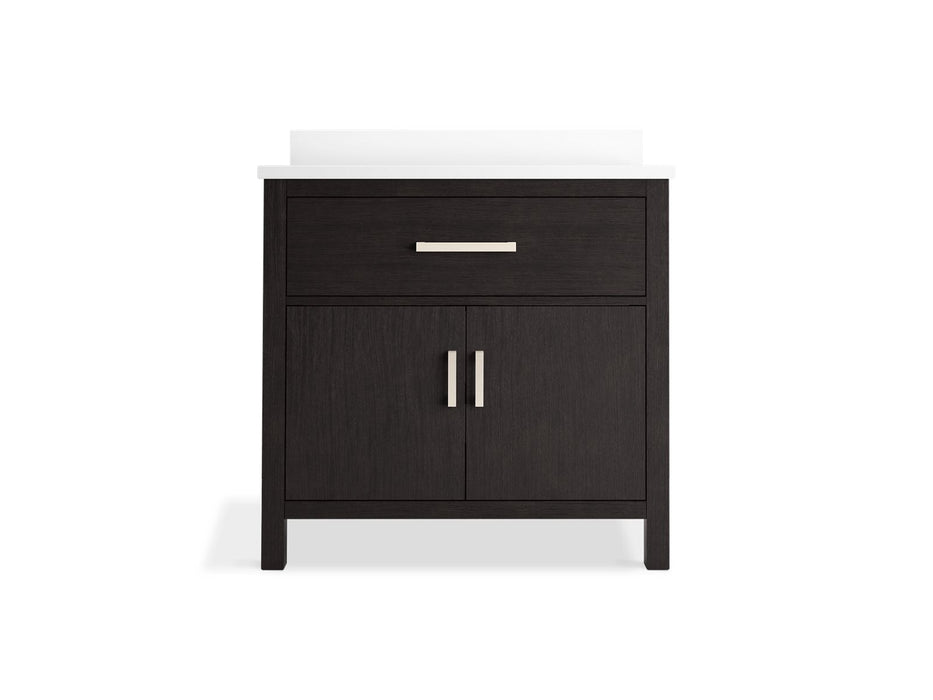 KOHLER K-40639-BD1 Kresla 36" bathroom vanity cabinet with sink and quartz top