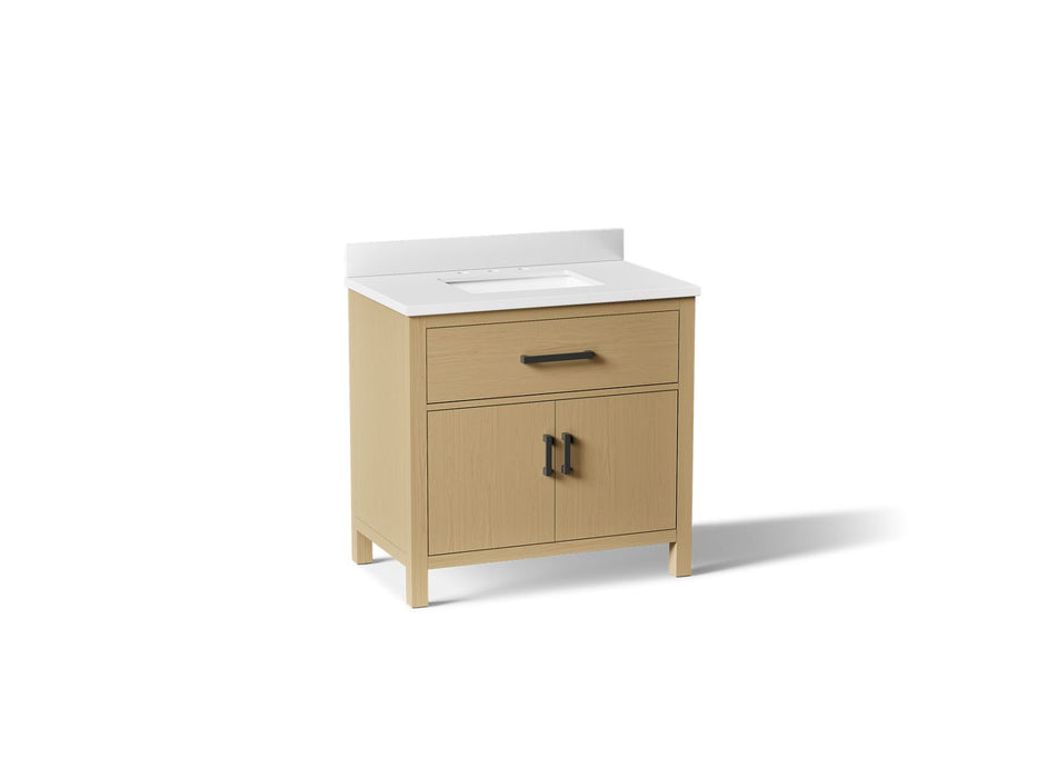 Kohler Kresla 36" bathroom vanity cabinet with sink and quartz top