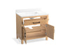 Kohler Kresla 36" bathroom vanity cabinet with sink and quartz top