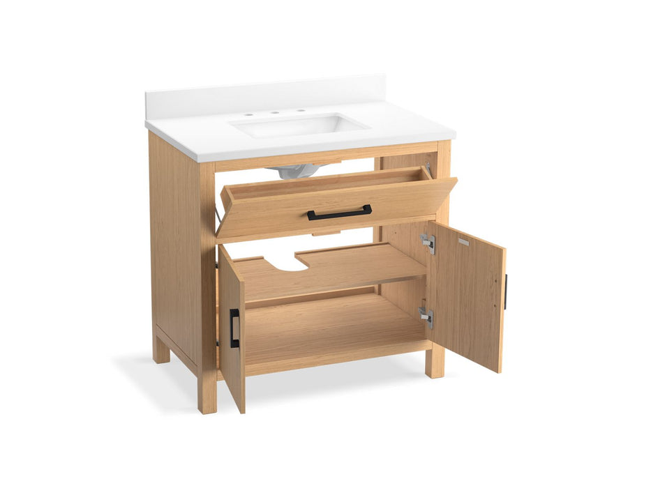 Kohler Kresla 36" bathroom vanity cabinet with sink and quartz top